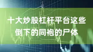 十大炒股杠杆平台这些倒下的同袍的尸体